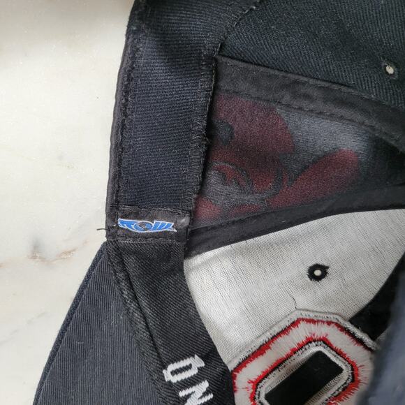 Vintage Ohio State Buckeyes Cap Unisex One Size Black‎ Red Logo One Fit Football - Picture 3 of 12